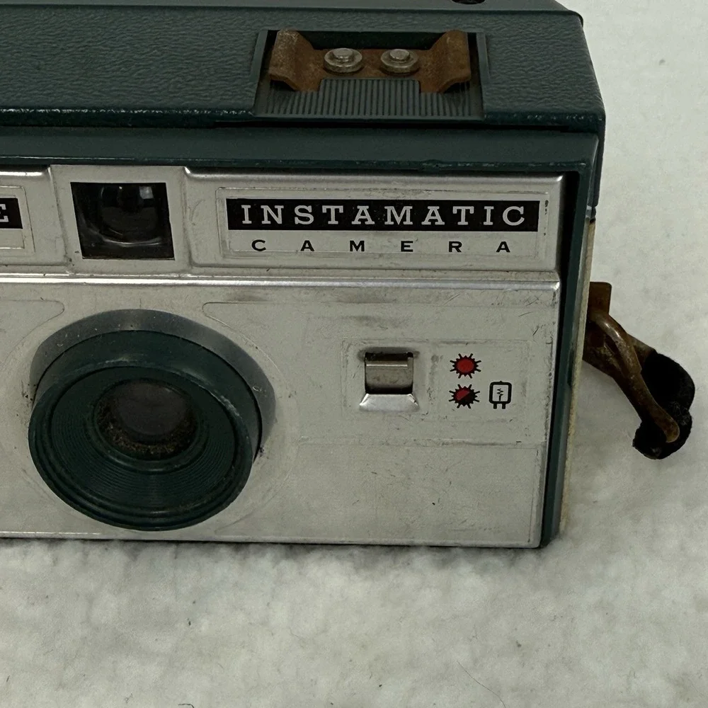 Vintage Kodak 1960's Hawkeye Instamatic Camera Untested Prop Art Deco